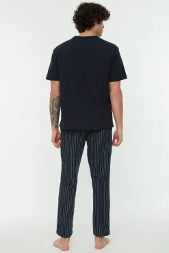 Hombre Trendyol Pijamas>Conjunto pijama largo rayas