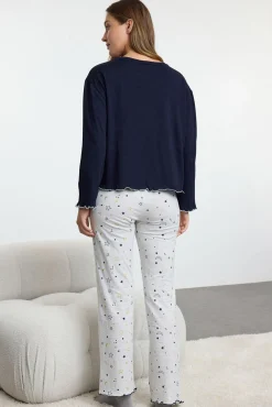Mujer Trendyol Pijamas|Pijamas>Conjunto pijama largo estrellas