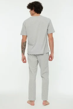 Hombre Trendyol Pijamas>Conjunto pijama largo rayas