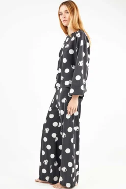 Mujer Gisela Pijamas|Pijamas>Conjunto pijama maxitopos Snoopy