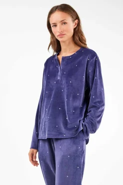 Mujer Gisela Pijamas|Pijamas>Conjunto pijama tejido polar elástico