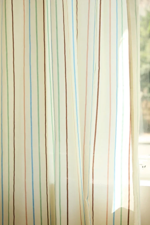 Calma House Alfombras Baño>Cortina a rayas multicolor Camp