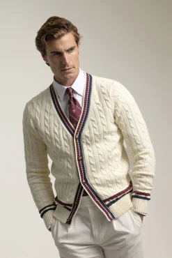 Hombre PuroEGO Jerséis>Cárdigan algodón university
