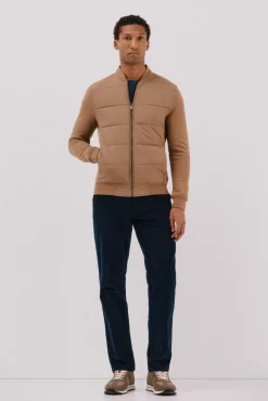 Hombre Cortefiel Chaquetas|Jerséis>Cárdigan bomber tejido combinado