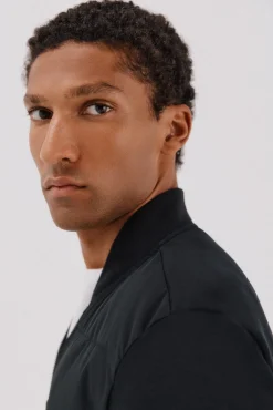 Hombre Cortefiel Chaquetas|Jerséis>Cárdigan bomber tejido combinado