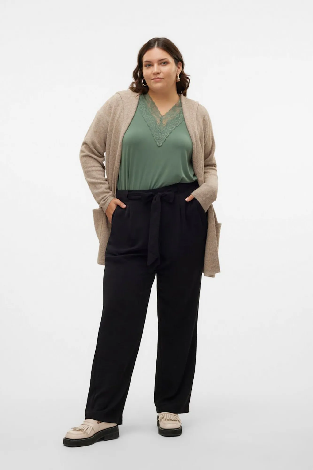 Mujer Vero Moda Curve Jerséis>Cárdigan con capucha talla grande