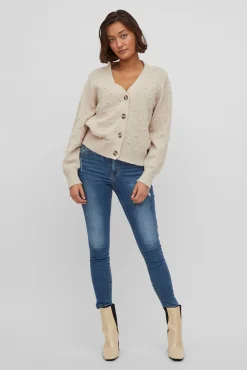 Mujer Vila Jerséis>Cárdigan con perlas de punto