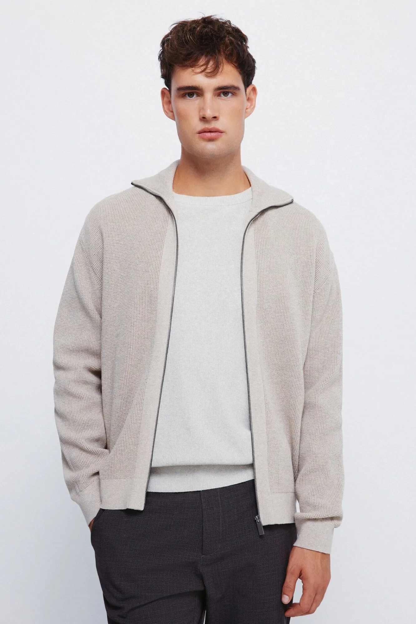 Hombre Springfield Jerséis>Cárdigan cremallera