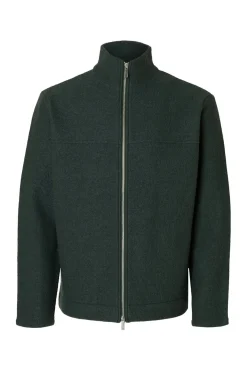 Hombre Selected Jerséis>Cárdigan cremallera 100% lana