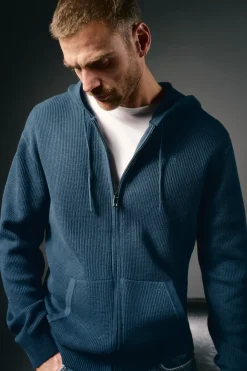 Hombre OOTO Jerséis>Cárdigan cremallera y capucha