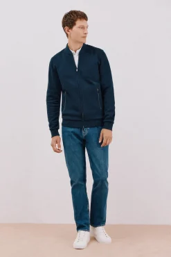 Hombre Cortefiel Jerséis>Cárdigan cuello bomber