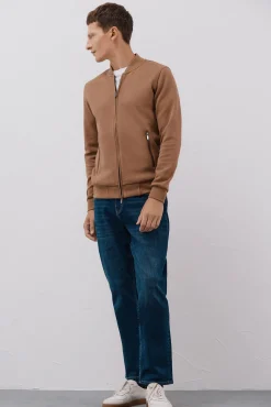 Hombre Cortefiel Jerséis>Cárdigan cuello bomber