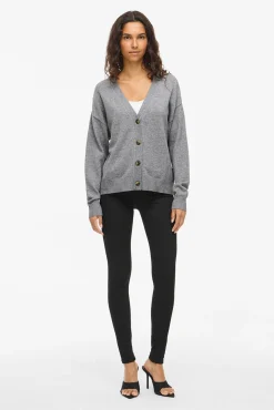 Mujer Vila Jerséis>Cárdigan de punto abotonado con viscosa