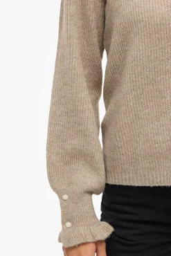 Mujer Vila Jerséis>Cárdigan de punto con volantes en puños