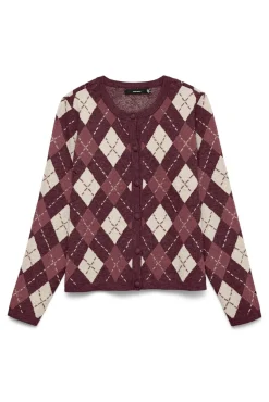 Mujer Vero Moda Jerséis>Cárdigan de punto rombos