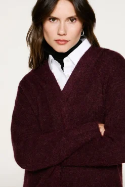 Mujer Selected Jerséis|Abrigos>Cárdigan largo de alpaca