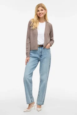 Mujer Vila Jerséis>Cárdigan largo de punto con viscosa