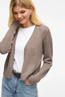 Mujer Vila Jerséis>Cárdigan largo de punto con viscosa