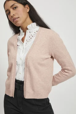 Mujer Vila Jerséis>Cárdigan largo de punto con viscosa