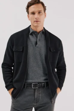 Hombre Cortefiel Jerséis>Cárdigan navidad punto algodón cierre cremallera