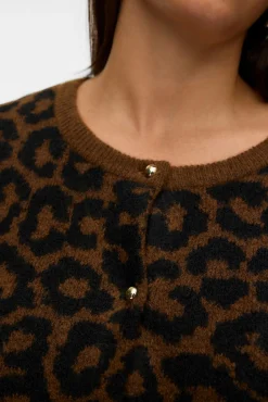 Mujer Vero Moda Curve Jerséis>Cárdigan punto animal print talla grande