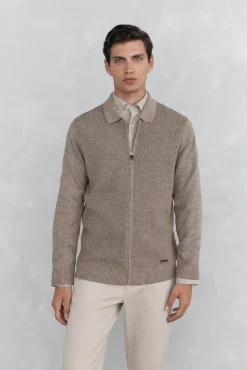 Hombre Pedro del Hierro Jerséis>Cárdigan torzal cremallera