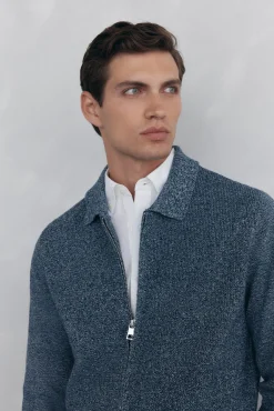 Hombre Pedro del Hierro Jerséis>Cárdigan torzal cremallera