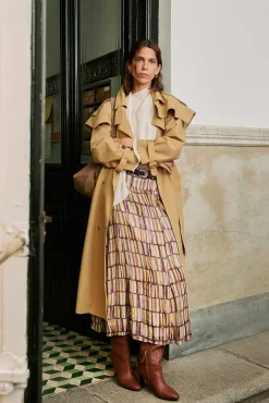 Mujer Hoss Intropia Gabardinas|Abrigos>Danièle. Gabardina bordada