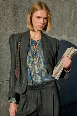 Mujer Hoss Intropia Blazers>Estela. Blazer a rayas