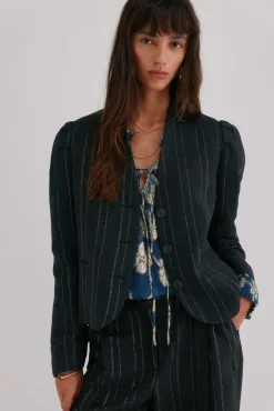 Mujer Hoss Intropia Blazers>Estela. Blazer a rayas