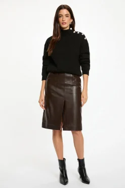 Mujer Morgan Faldas>Falda ajustada cuero sintético