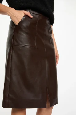 Mujer Morgan Faldas>Falda ajustada cuero sintético