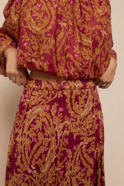 Mujer Slowlove Faldas>Falda capa midi estampada