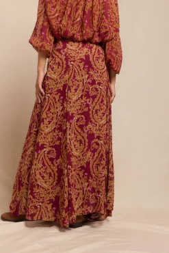 Mujer Slowlove Faldas>Falda capa midi estampada