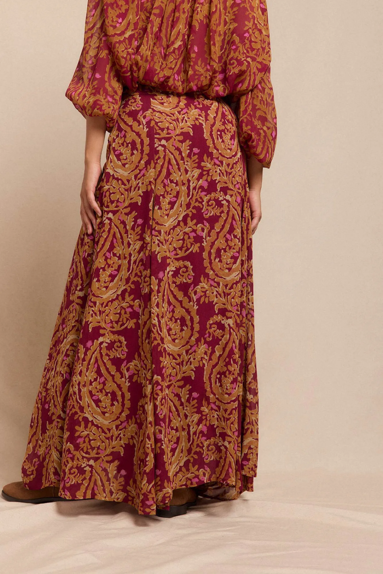 Mujer Slowlove Faldas>Falda capa midi estampada