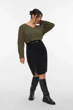 Mujer Vero Moda Curve Faldas>Falda corta cinturón talla grande