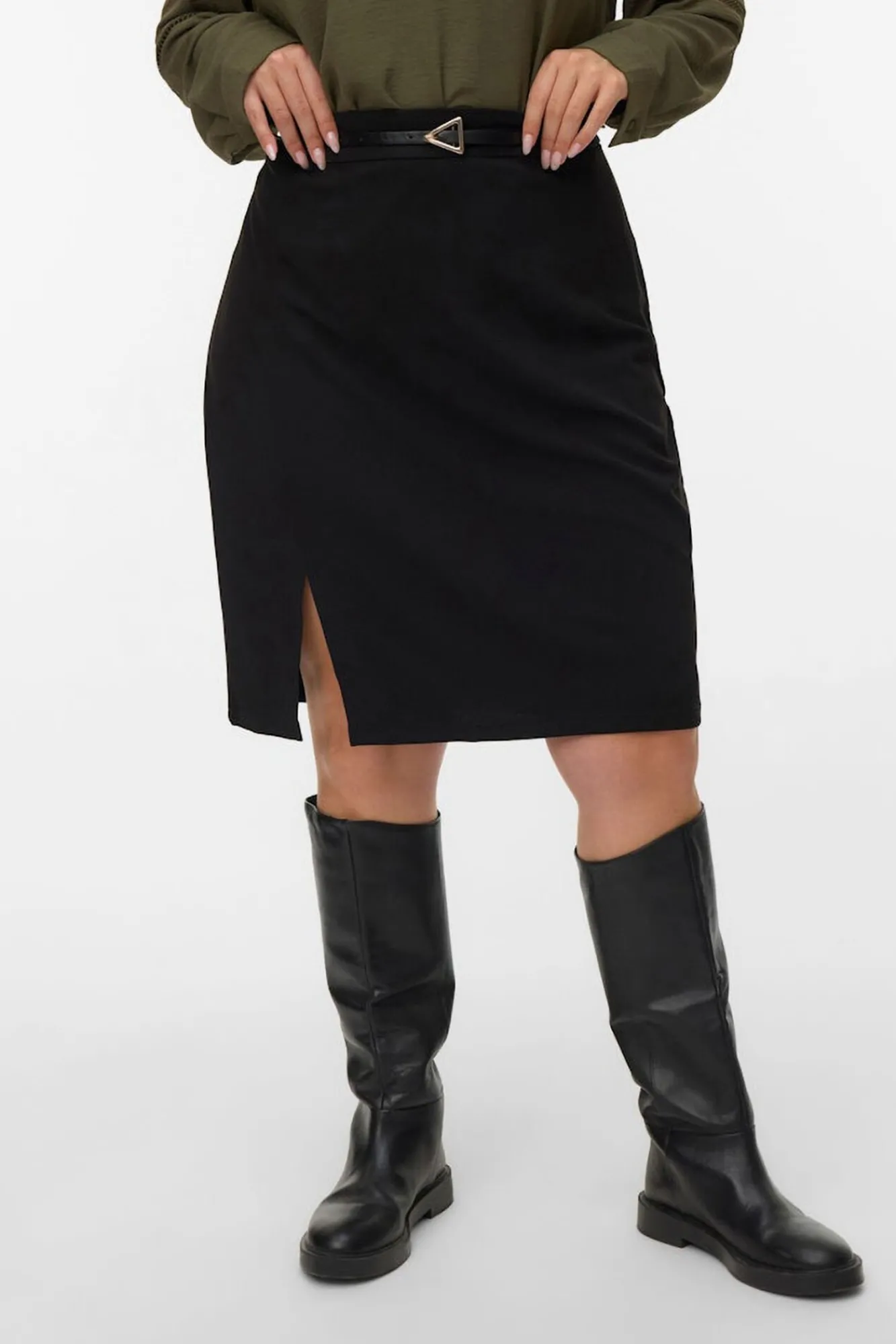 Mujer Vero Moda Curve Faldas>Falda corta cinturón talla grande