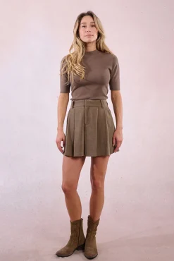 Mujer Molly Bracken Faldas>Falda corta con pliegues