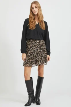 Mujer Vila Blusas|Faldas>Falda corta estampada