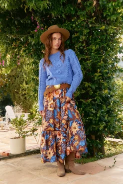 Mujer Jaase Faldas>Falda daphne estampado tierra