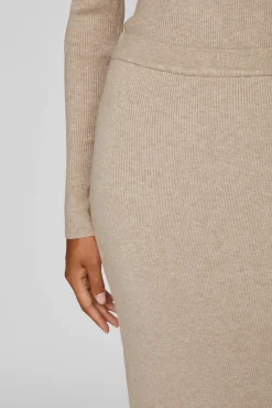 Mujer Vila Faldas>Falda de punto canalé midi