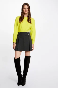 Mujer Morgan Faldas>Falda evas con pliegues