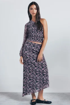 Mujer Springfield Faldas>Falda larga asimétrica