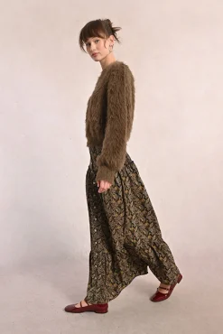 Mujer Molly Bracken Faldas>Falda larga con estampado y volantes