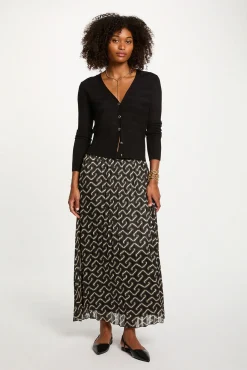 Mujer Morgan Faldas>Falda larga plisada