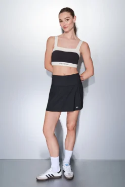 Mujer Dash and Stars Deporte|Faldas>Falda microfibra negra malla interior