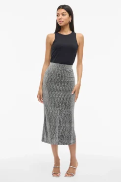 Mujer Vila Faldas>Falda midi con glitter