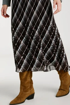 Mujer Vila Faldas>Falda midi de gasa plisada