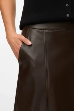 Mujer Vero Moda Faldas>Falda midi efecto piel