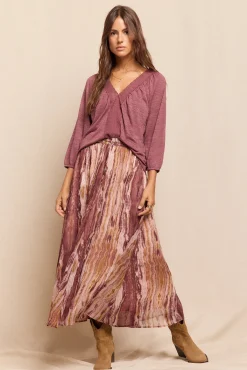 Mujer Slowlove Faldas>Falda midi estampada